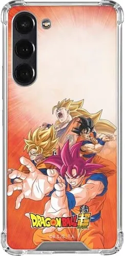 Vista 8 de Skinit Funda transparente compatible con Galaxy S23 Plus, diseño oficial de Dragon Ball Super Goku
