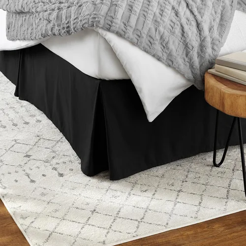 Vista 10 de Amazon Basics Falda de cama plisada ligera, individual, blanco brillante, sólido, (paquete de 8)