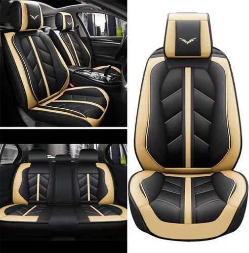 Vista 3 de Funda de asiento de automóvil compatible con Honda n-Box jf2, cobertura completa, transpirable e impermeable, cojín de asiento de automóvil, juego