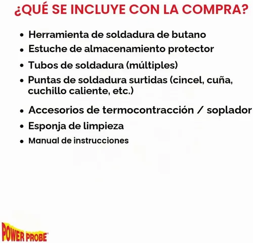 Vista 7 de Power Probe Kit soldador de butano (PPSK)