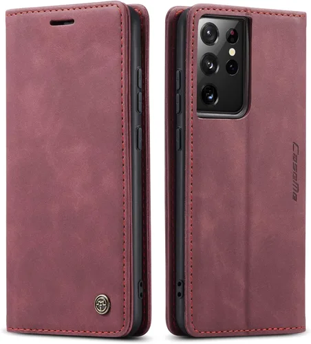 Vista 39 de Funda tipo cartera compatible con Samsung Galaxy S21 con tarjetero de bloqueo RFID, funda de piel con función atril para Samsung Galaxy S21 de 6.2