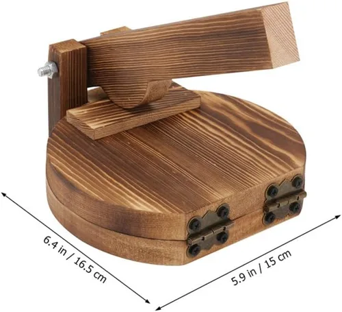 Vista 2 de Hemoton Molde de prensa de piel de bola de masa hervida cortador de envoltura de madera accesorio para el hogar