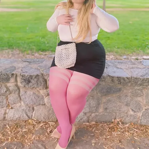 Vista 6 de Medias altas hasta el muslo de talla grande para muslos gruesos, extra largas para mujer, medias altas opacas sobre la rodilla para muslo ancho