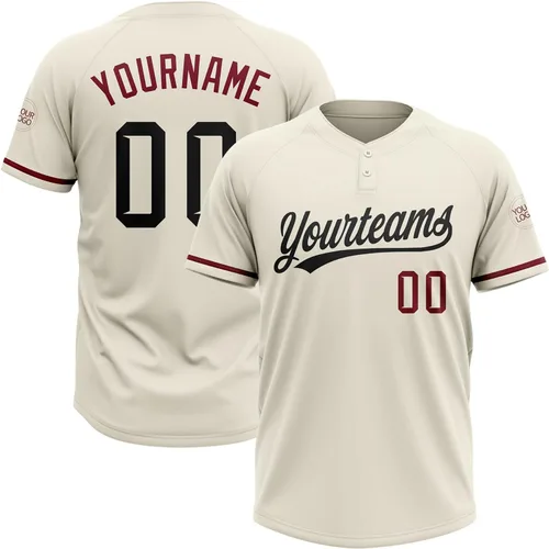 Vista 39 de Camisetas de béisbol personalizadas con dos botones, camisetas de sóftbol personalizadas con logotipo de nombre cosido para hombres, mujeres