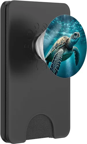Vista 7 de Sea Turtle Beach Turtles Design PC PopSockets PopGrip intercambiable