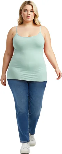Vista 148 de Emmalise Camisola larga casual básica para mujer, con tirantes ajustables, top en capas