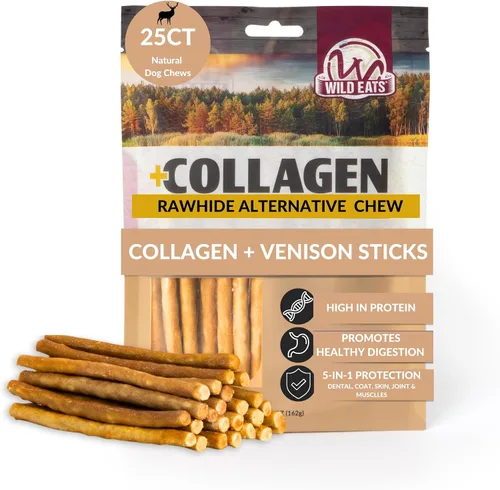 Vista 7 de Wild Eats Palitos de Colágeno de Pato Real Retriever para Perros, (15 Unidades) - Golosina Masticable para Perros de Larga Duración, Sin Cuero