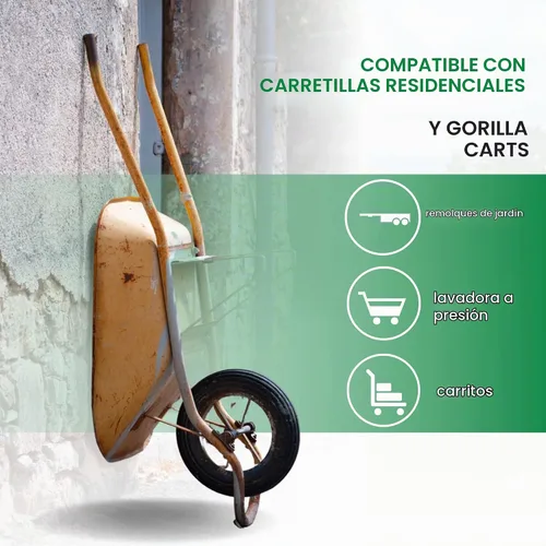 Vista 4 de Juego de 2 conjuntos de neumáticos neumáticos de repuesto 4.00-6 y cámaras de aire - Neumáticos y tubos universales de 13" compatibles