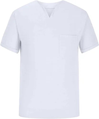 Vista 2 de Hombres Gentlemans Business T Shirt Manga Corta Fitness Muscle Camiseta Cuello V Camiseta Gimnasio Moda Entrenamiento Casual Camisas