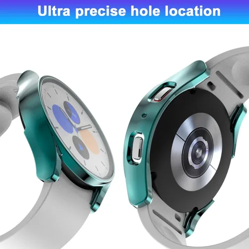 Vista 6 de Rc-Z [Packo de 4] Protector de pantalla para Samsung Galaxy Watch 6 de 40 mm, funda protectora de TPU suave, cubierta facial de repuesto, accesorios