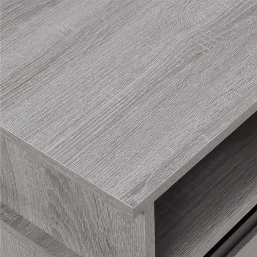 Vista 9 de Soporte de TV con puerta corrediza de granero, centro de entretenimiento de madera moderna y rústica, armario de almacenamiento, mesa de estar