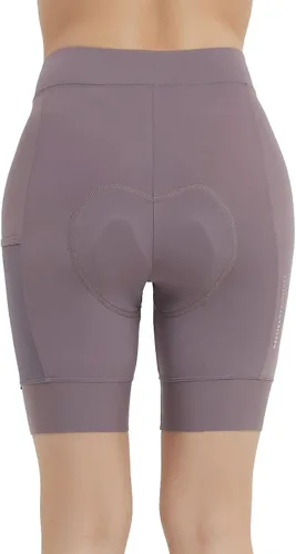 Vista 2 de Santic Pantalones cortos de ciclismo para mujer, mallas transpirables acolchadas