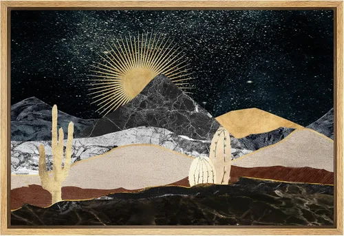Vista 18 de SIGNFORD Lienzo Enmarcado Impresión Arte de Pared Océano Pastel Luz del Sol Puesta de Sol Horizonte Naturaleza Vida Silvestre Ilustraciones Arte