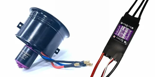 Vista 11 de Motor sin escobillas 3S 3900KV 12.6V para EDF 2.520 in 11 aspas ventilador eléctrico conducido, motor de alta velocidad 49140RPM, Hobby Jet Engine