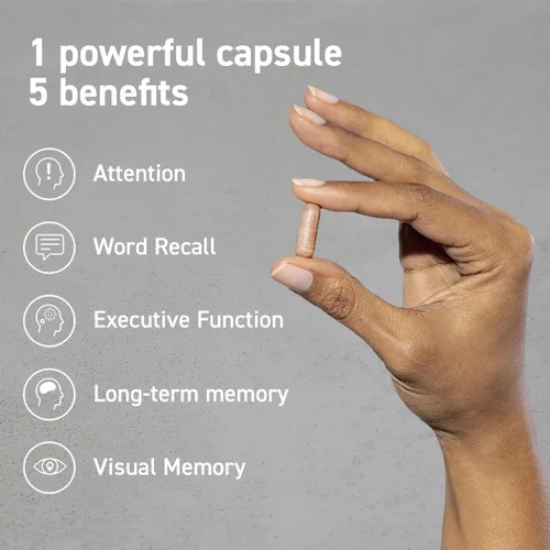 Vista 3 de CocoaVia Suplemento cerebral Memory & Focus, 90 días, mezcla de flavanol de cacao, luteína, cafeína añadida para impulsar. Mejora la función