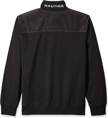 Vista 2 de Nautica - Sudadera de forro polar con cremallera de 14 para hombre