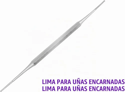 Vista 3 de Juego de lima y utensilio para uñas encarnadas del pie PREMIUM Grade Acero inoxidable.