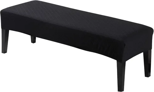 Vista 12 de Fundas de banco rectangulares, funda extraíble para silla de comedor, ajuste suave, universal, elásticas, antipolvo, lavable, protector de asiento