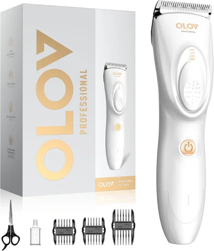 Vista 11 de Cortapelos para hombres, kit de cortapelos inalámbrico, ajuste ajustable de 4 longitudes, ajustes de 2 velocidades, cabezales de cuchilla de Negro