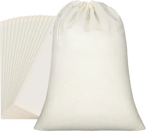 Vista 8 de Pangda - 15 bolsas de muselina de 8 x 10 pulgadas, bolsas de algodón