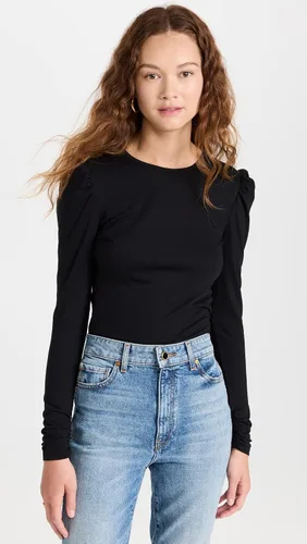 Vista 2 de Rebecca Taylor Camiseta de manga larga fruncida para mujer
