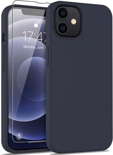Vista 50 de bemal Funda para iPhone XR,Silicona líquida de ajuste delgado,Protector de pantalla Rosa bebé