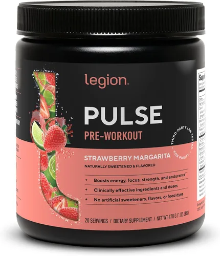 Vista 29 de LEGION Pulse Pre Workout - Bebida preentrenamiento de óxido nítrico totalmente natural para aumentar la energía, sin creatina, endulzada