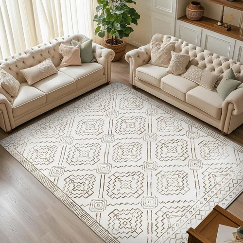Vista 60 de jinchan - Tapete de pasillo marroquí de 2 x 6 pies con líneas, bohemio, lavable, para cocina, suave, geométrico, de lana sintética, antideslizante