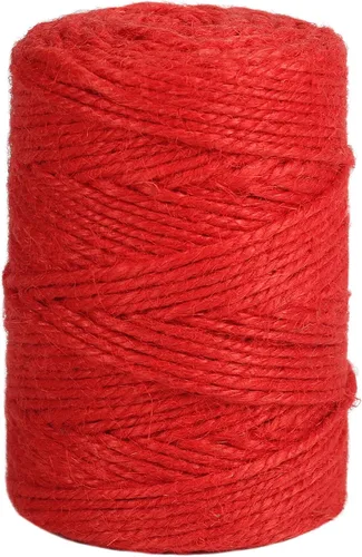 Vista 8 de Tenn Well Cordel de yute gris, cuerda de 328 pies de grosor de 0.118 in de grosor para envolver regalos, manualidades, embalaje, jardinería