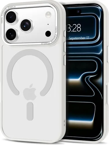 Vista 307 de Anuck - Funda magnética para iPhone 11 compatible con MagSafe, carcasa trasera mate translúcida dura, borde de TPU, delgada, resistente a impactos