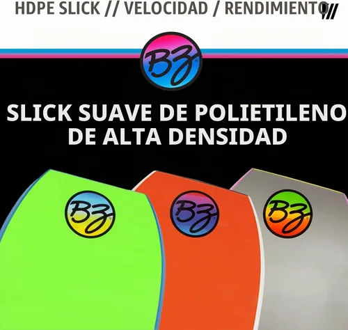 Vista 6 de BZ BodyBoards - T-10 Progressive Series Bodyboard - HDPE Slick - Crescent Tail - Núcleo PHUZION - Cubierta de 8 libras