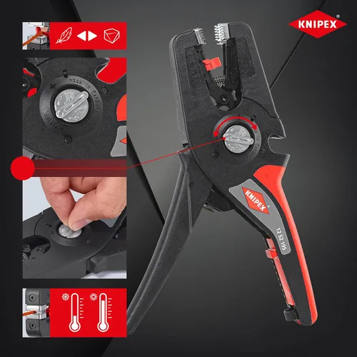 Vista 4 de Knipex PreciStrip16 Pelacables de aislamiento automático 7.677 in 12 52 195