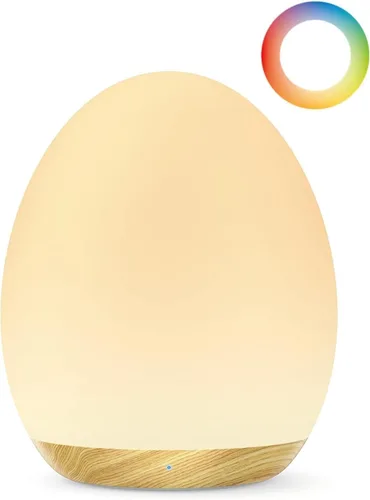 Vista 9 de JolyWell - Luz de noche para niños, luz de noche para bebé con modo de cambio de 7 colores y atenuación sin escalones, luz de noche para guardería