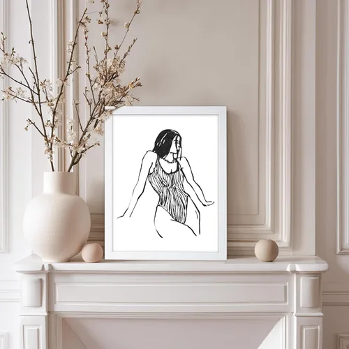 Vista 41 de Poster Master Faces Poster - Retro Women Print - Portrait Art - Sketch Illustration - Abstract Artwork - Woman Design - Chic Boho Design - Great