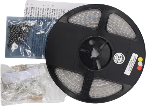 Vista 2 de LTR550WP-27R Luz de cinta LED blanca cálida extra roja, 2700K, 12VDC, 54 vatios, 14 pies para exteriores