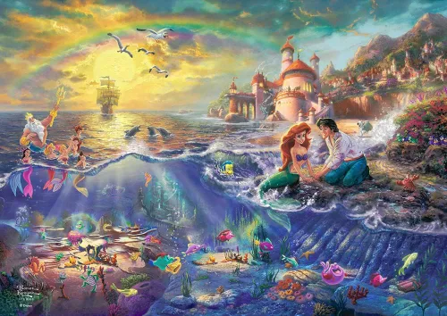 Vista 29 de MIGHTYPRINT Disney – La Bella Durmiente – Princesa Aurora y el Príncipe Felipe – Arte de pared duradero de 24 x 17 pulgadas – No hecho de papel