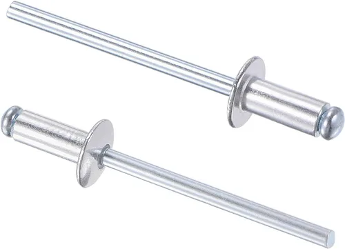 Vista 8 de uxcell Remaches ciegos, remaches de aluminio para tirar, 60 piezas tono plateado