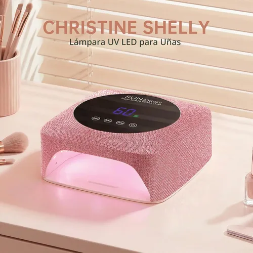 Vista 8 de Lámpara de uñas LED UV inalámbrica de 96 W para uñas de gel, diamantes de imitación