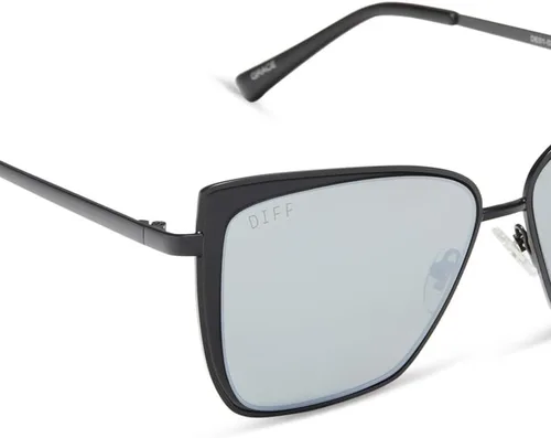Vista 7 de DIFF Grace Cat Eye - Gafas de sol de metal para mujer, ligeras, de gran tamaño, protección UV400