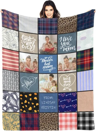 Vista 38 de Mantas personalizadas con foto, manta de fotos personalizada, mantas personalizadas con imagen, regalos personalizados para mujeres, hombres