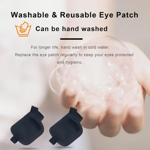 Vista 8 de Parche para los ojos, 2 parches médicos para los ojos para adultos y niños, parches para ojos perezosos para ambliopía 3D para ojo derecho (derecha)