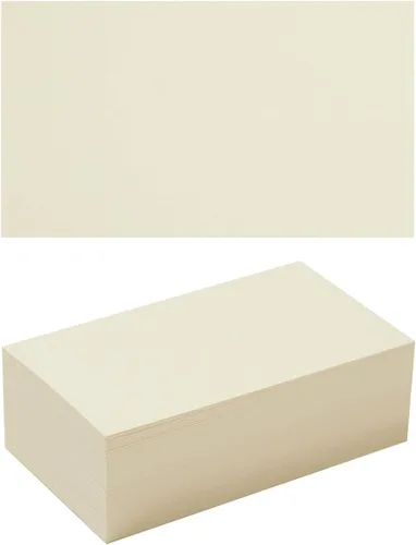 Vista 19 de Paquete de 100 tarjetas de papel grueso en blanco para invitaciones, tarjetas de felicitación, postales, fotos, papel grueso de 250 GSM