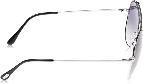 Vista 3 de Tom Ford Gafas de sol aviador TF497 Indiana 18B rodionegro 2.362 in FT0497, Plata- 60