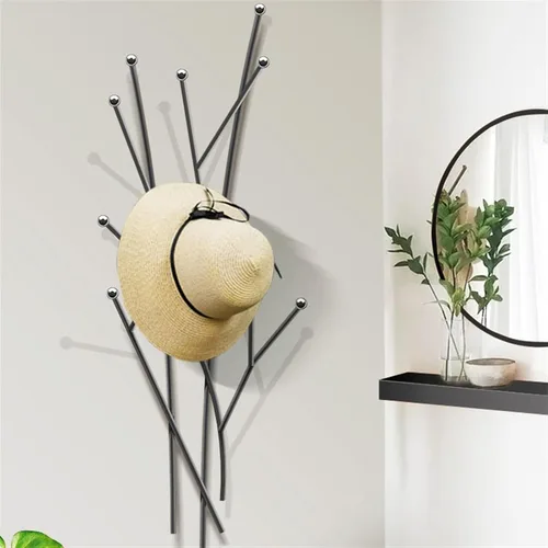 Vista 6 de Percheros de pared para colgar en la pared, perchero de entrada para colgar en la pared, creativo sin agujero, ganchos para colgar en la mesita