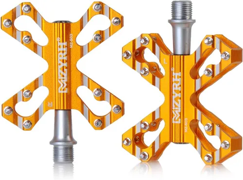 Vista 10 de ThinkTop 3 Cojinetes Ultraligero MTB BMX Road Mountain Bike Pedales Plataforma Plana Aluminio Sellado Ever Lubrique Teniendo Eje 9/16 Pulgadas