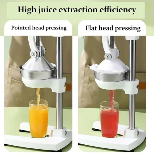 Vista 3 de Exprimidor de cítricos de hierro fundido, máquina de exprimidor de prensa manual, Juicer naranja de hierro fundido resistente de acero inoxidable