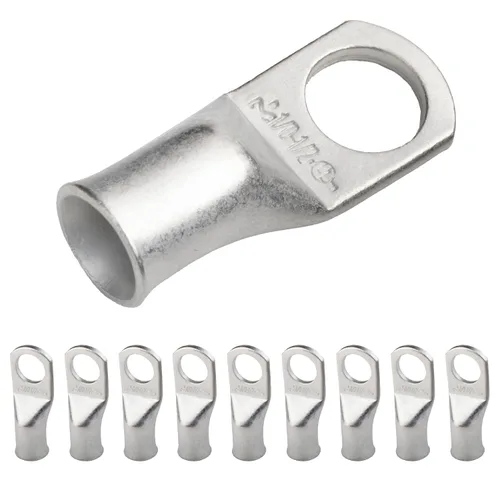 Vista 165 de SELTERM 5 piezas terminales de cable de cobre estañado 1/0 AWG perno de 1/2", extremos de cable de batería, terminales de anillo, conectores
