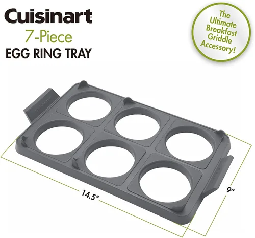 Vista 6 de Cuisinart CGR-600 Bandeja de 7 piezas para anillos de huevo
