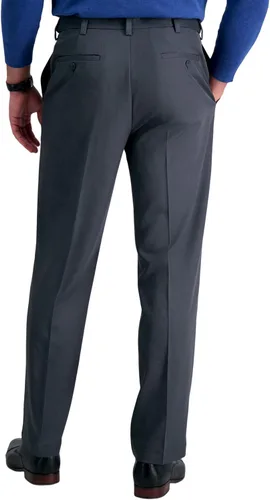Vista 3 de Haggar Men's Cool 18 Pro Classic Fit Flat Front Pant-Regular and Big & Tall Sizes