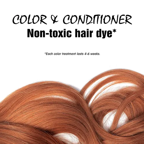 Vista 3 de Light Mountain Tinte y acondicionador para el cabello de henna, tinte para el cabello con especias ámbar rojo para hombres y mujeres, polvo orgánico